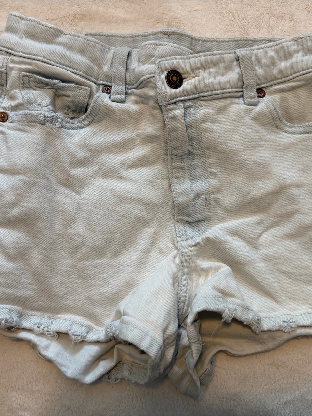 American Eagle Outfitters Light Blue Denim Cutoff Shorts